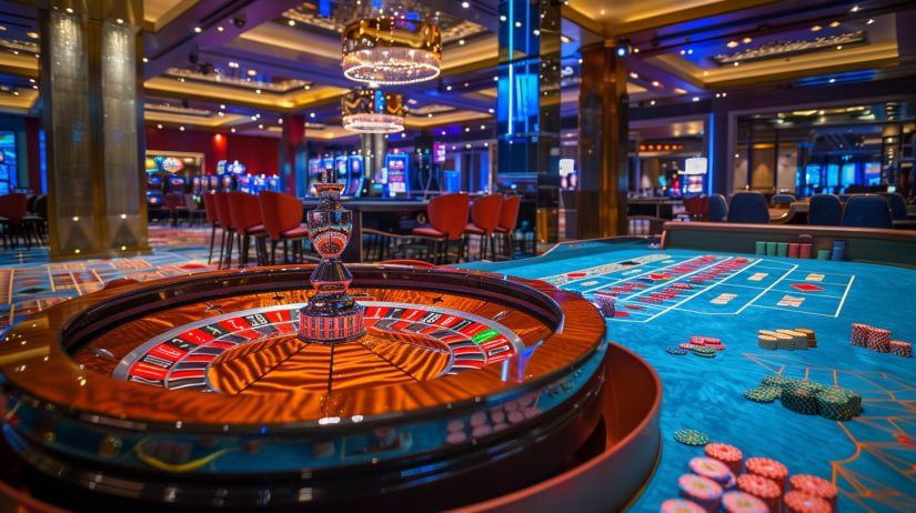 Live casino feature cards showing privacy and account safety reminders